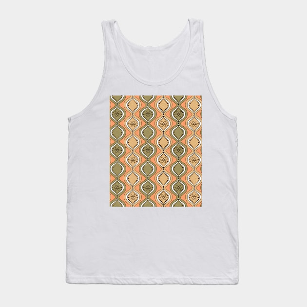 Retro Pods-Orange Tank Top by Pamelandia